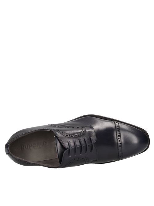 Stringate in pelle HUNDRED 100 | 520-246-4940FC VIT.BLU